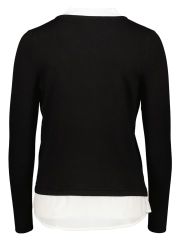 comma Sweter w kolorze biało-czarnym