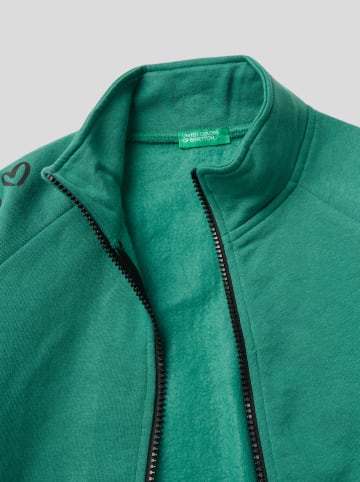 Benetton Bluza w kolorze zielonym