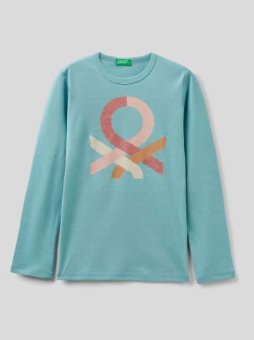 Benetton Longsleeve in Türkis