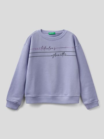 Benetton Bluza w kolorze lawendowym