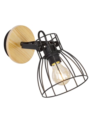 FISCHER & HONSEL Wandlamp "Die" zwart - (L)27 x (B)23 x (H)16 cm