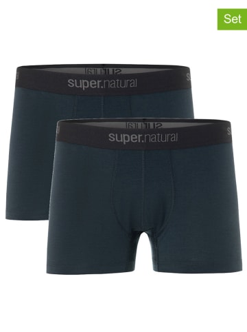 super.natural 2-delige set: functionele boxershorts donkerblauw