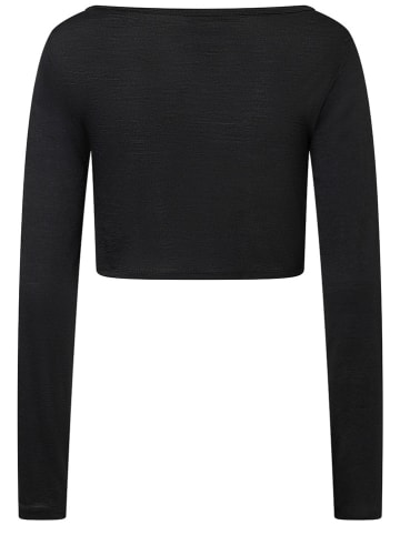 super.natural Yogashirt "Wrap" in Schwarz