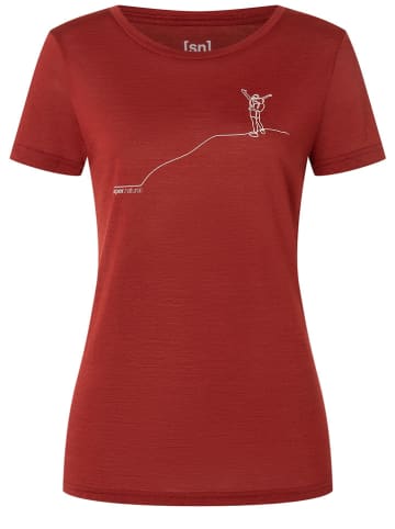 Supernatural Shirt "Gipfelglück" in Rot