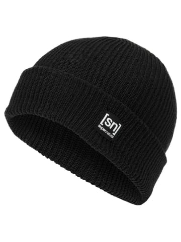 super.natural Beanie "Merino Basic" zwart