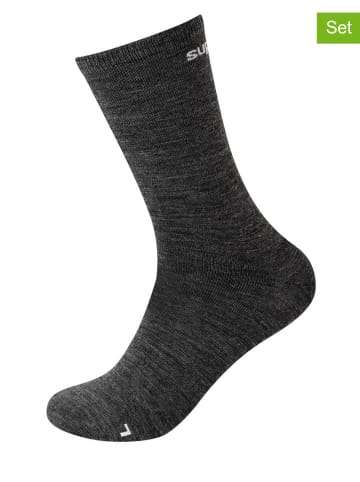super.natural 2-delige set: sokken "All Day" antraciet