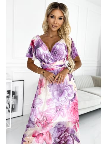 numoco Sukienka w kolorze jasnoróżowo-fioletowym