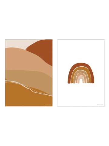 Little Dutch 2-delige set: posters "Horizon Rust" - A3
