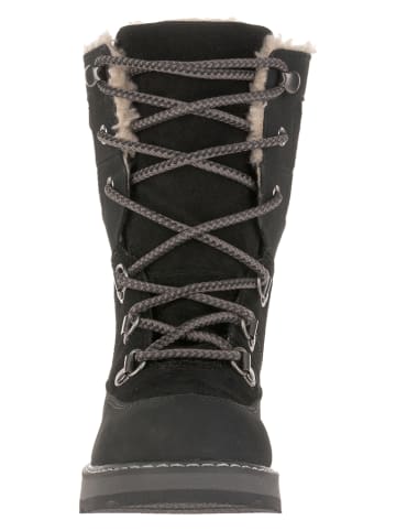 Kamik Leder-Winterstiefel "Risez" in Schwarz