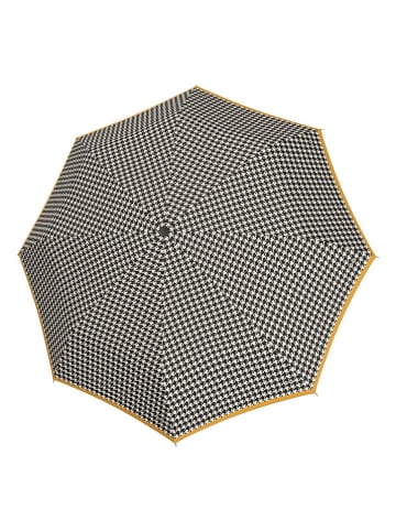 Doppler Paraplu zwart/wit/mosterdgeel