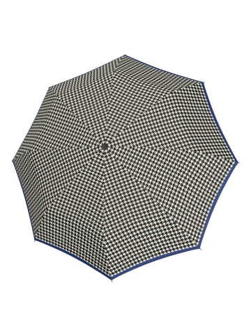 Doppler Stockschirm in Schwarz/ Weiß/ Dunkelblau