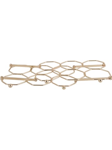 Present Time Weinregal "Honeycomb" in Gold - (B)31 x (H)22 x (T)16,5 cm