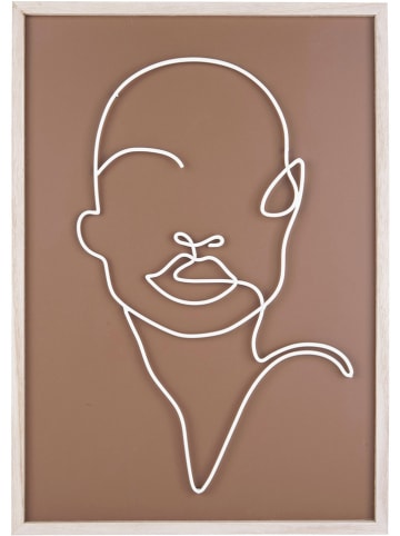 Present Time Wanddekor in Weiß - (B)32 x (H)45 x (T)1,5 cm