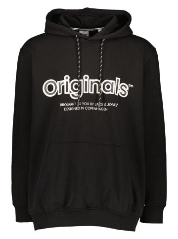 JACK & JONES PLUS Hoodie in Schwarz