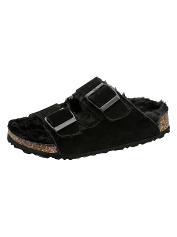 Fischer Markenschuh Leren pantoffels zwart