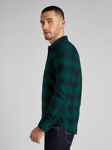 Lee Koszula - Regular fit - w kolorze zielono-czarnym