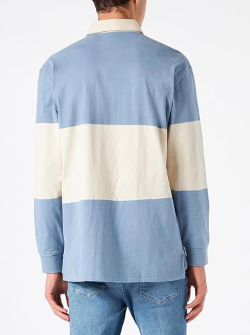 Lee Koszulka polo w kolorze błękitno-białym