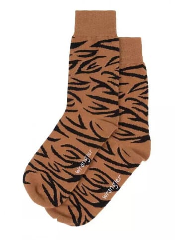 Wrangler Socken "Tiger" in Hellbraun