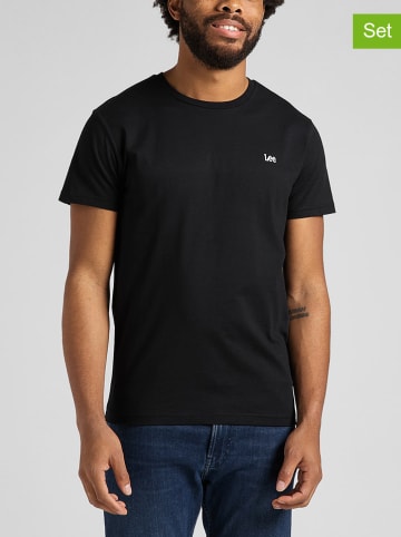 Lee 2-delige set: shirts zwart/wit