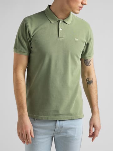 Lee Koszulka polo w kolorze zielonym
