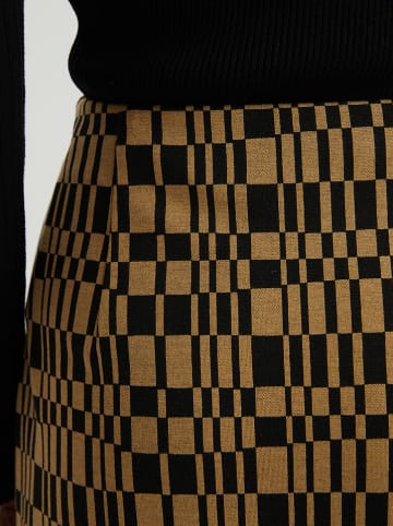 BGN Spódnica w kolorze jasnobrązowo-czarnym