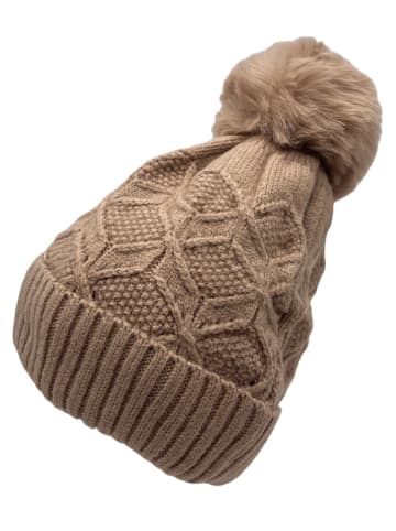 INKA BRAND Czapka w kolorze jasnobrązowym
