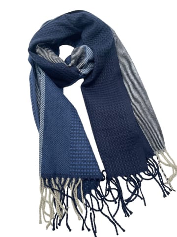 INKA BRAND Sjaal donkerblauw - (L)180 x (B)90 cm