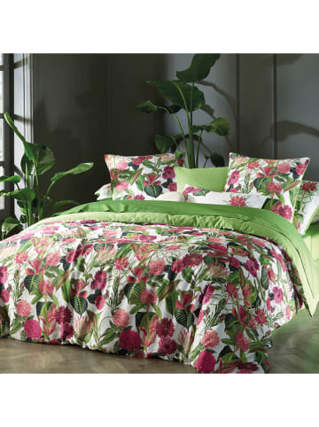 CXL by Christian Lacroix Satin-Kissenbezug in Grün/ Bunt