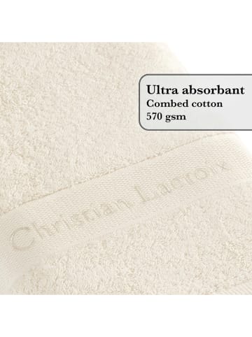 CXL by Christian Lacroix 2-delige handdoekenset crème