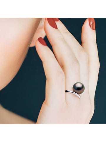 Mitzuko Weißgold-Ring mit Perle