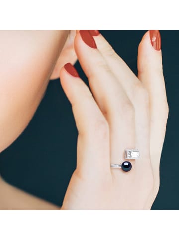 Mitzuko Zilveren ring met parel