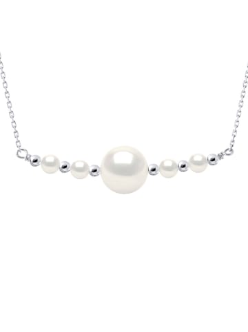 Mitzuko Silber-Halskette mit Perlen - (L)38 cm