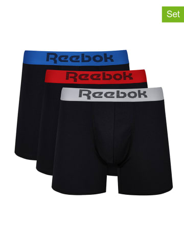Reebok 3er-Set: Boxershorts "Raza" in Schwarz/ Bunt