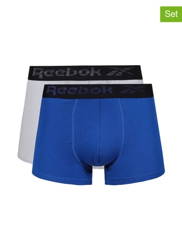 Reebok 2er-Set: Boxershorts "Colville" in Blau/ Grau