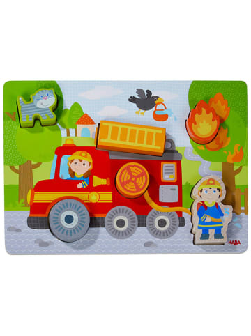 Haba 5-delige houten puzzel "Brandweerwagen" - vanaf 12 maanden