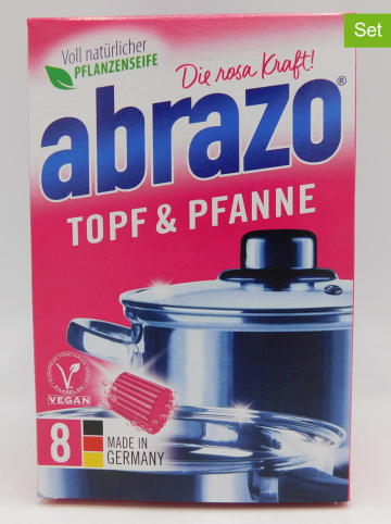 abrazo 5er-Set: Reinigungskissen "Topf & Pfanne", 5 x 8 Stück