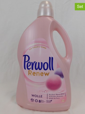Perwoll 4er-Set: Flüssigwaschmittel "Renew Wolle & Feines", je 3 l