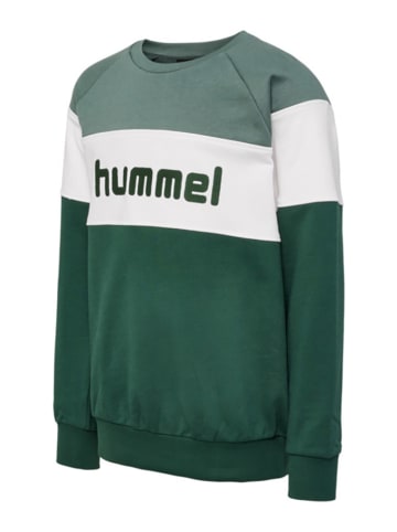 Hummel Bluza "Claes" w kolorze zielonym