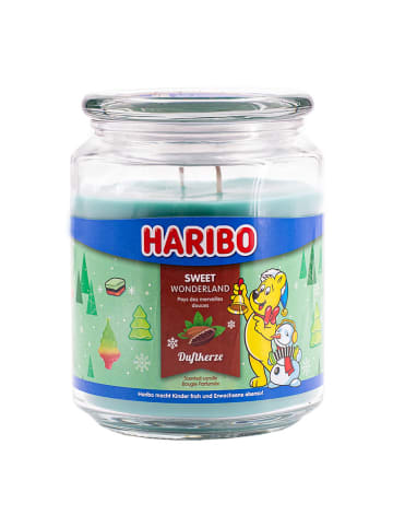 Haribo Duftkerze "Haribo Sweet Wonderland" in Grün - 510 g