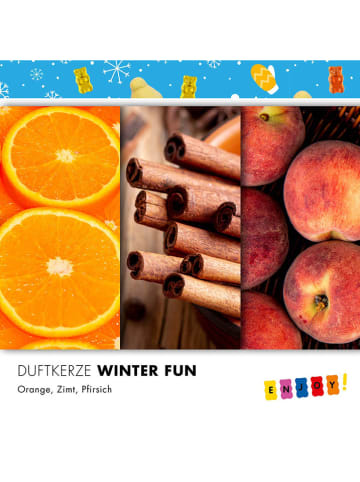Haribo Duftkerze "Haribo Winter Fun" in Orange - 510 g