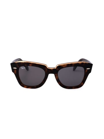 Ray Ban Unisex-Sonnenbrille in Braun/ Grau