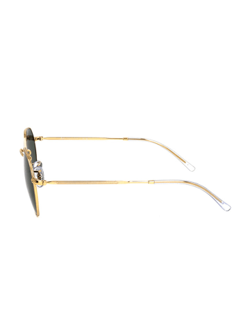 Ray Ban Unisex-Sonnenbrille in Gold/ Schwarz