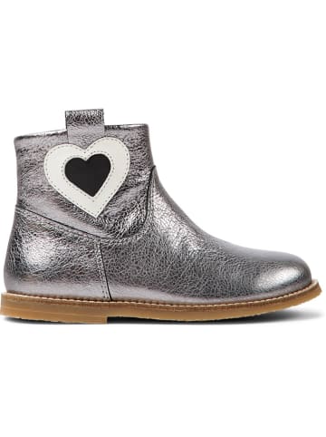 Camper Leder-Boots in Silber