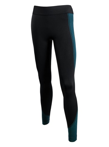Active-fit Trainingsleggings in Schwarz/ Türkis