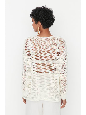 trendyol Sweter w kolorze kremowym
