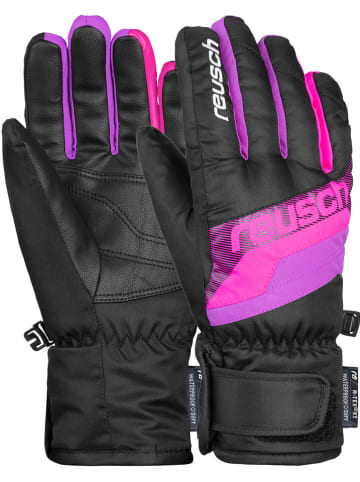 Reusch Rękawiczki narciarskie "Dario R-TEX® XT Junior" w kolorze czarno-różowym