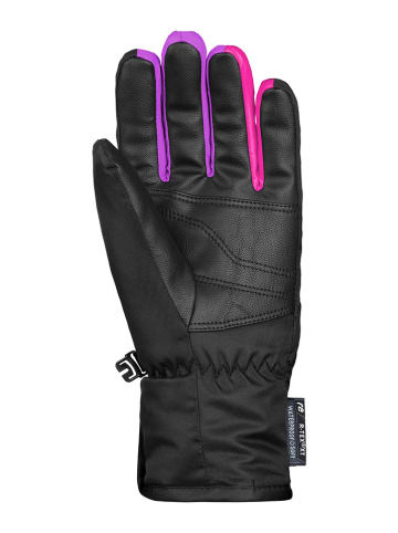 Reusch Rękawiczki narciarskie "Dario R-TEX® XT Junior" w kolorze czarno-różowym