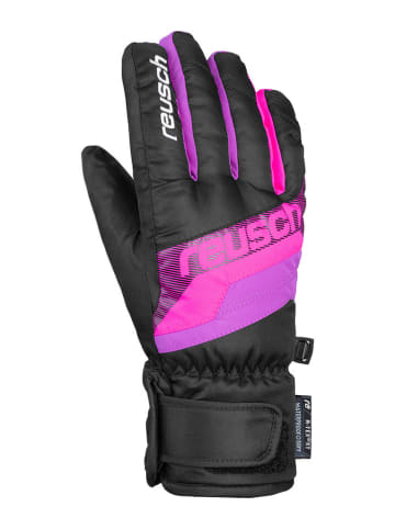 Reusch Rękawiczki narciarskie "Dario R-TEX® XT Junior" w kolorze czarno-różowym