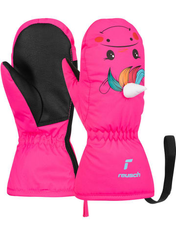 Reusch Rękawiczki narciarskie "Sweety Mitten" w kolorze różowo-czarnym