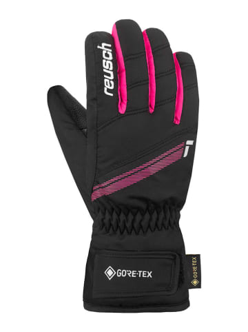 Reusch Rękawiczki narciarskie "Tommy GORE-TEX Junior" w kolorze czarno-różowym